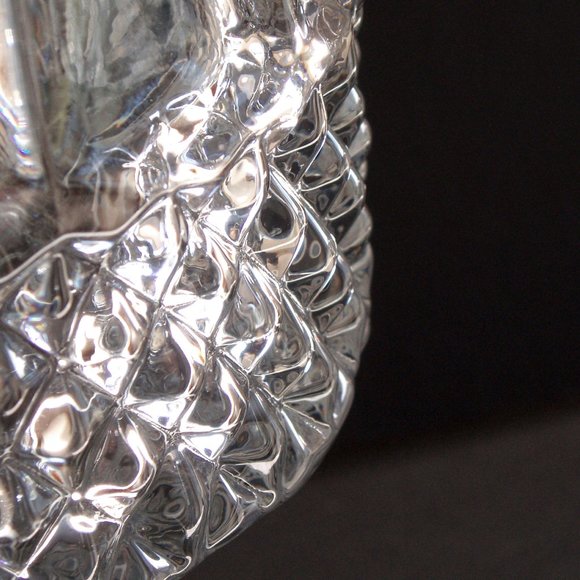 Diamond Cut Glass Style Wine Decanter Whiskey Carafe w Top Unique Stopper Heavy - Picture 14 of 14